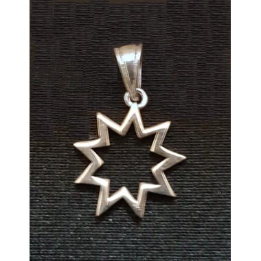 Pendentif argent petit modèle étoile 9 branches