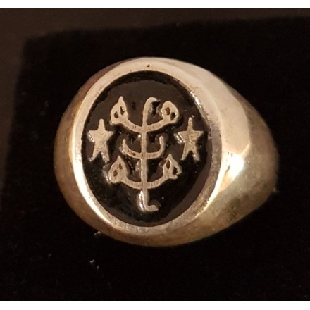 Chevalière ovale Argent  Plus Grand Nom