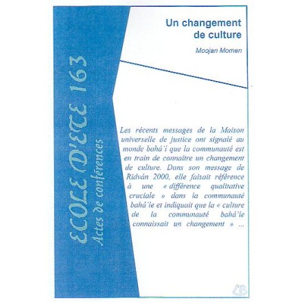 Momen Moojan Un Changement de culture
