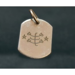 Pendentif signe acier