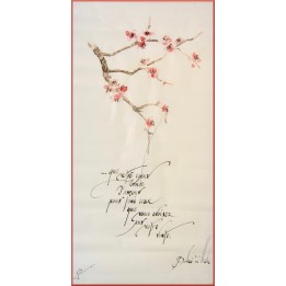 Marque Page Calligraphié MP2 'Que votre coeur brûle d'amour....'