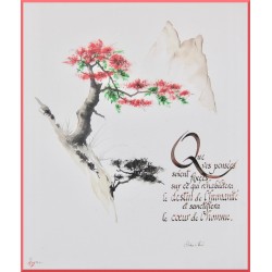 Calligraphie - C00 - 'Que vos pensées soient ...'
