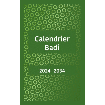 Calendrier Badí’ 2024-2034
