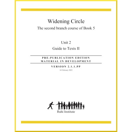 Ruhi - Livre 5/3 - Unité 2 - Anglais - Widening Circle - Guide to Texts II