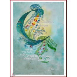 Calligraphie - C25 - 'Considérez l'homme comme une mine riche..'