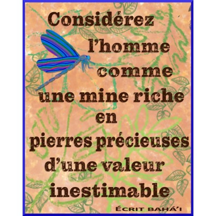 Différentes Cartes Postales avec Écrits bahá'is