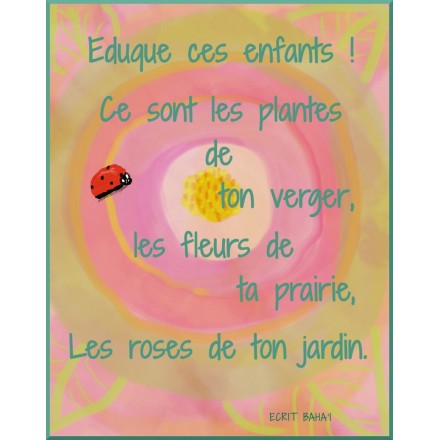 Différentes Cartes Postales avec Écrits bahá'is
