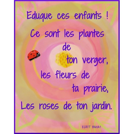 Différentes Cartes Postales avec Écrits bahá'is