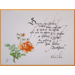 Calligraphie - C45 - 'Soyez équitable envers vous même et envers les autres..'