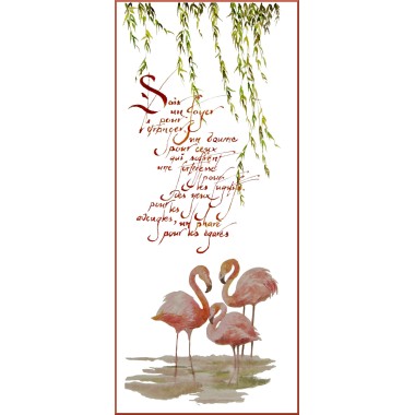 Marque Page Calligraphié MP4 ''Sois un foyer pour l'étranger...'