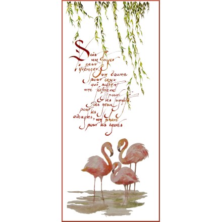 Marque Page Calligraphié MP4 ''Sois un foyer pour l'étranger...'