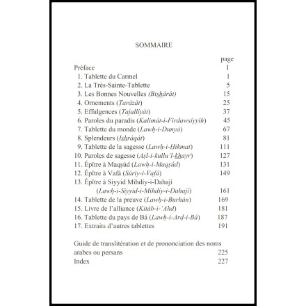 Tablettes de Bahá'u'lláh