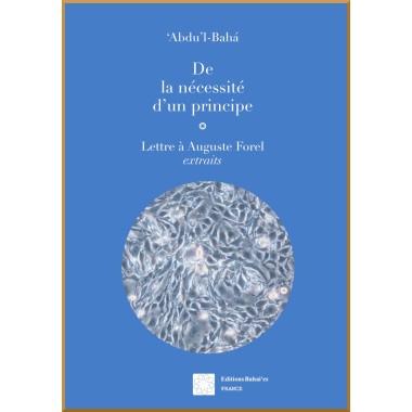 De la nécessité d'un principe - Lettre à Auguste Forel