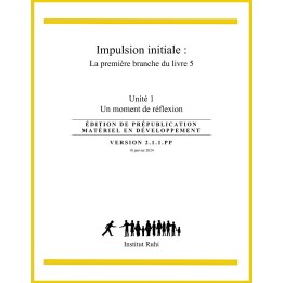 Ruhi - Livre 5/2 - Unité 1 - Impulsion initiale - Un moment de réflexion