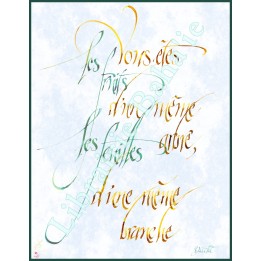 Calligraphie - C08 - 'Vous êtes les fruits ...'