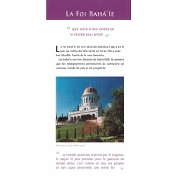 Dépliant La foi Bahá'i'e