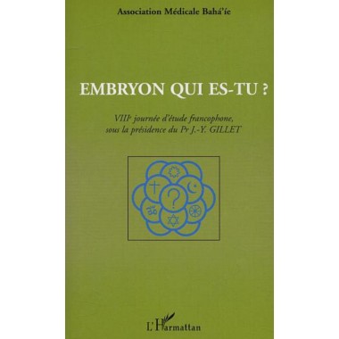 Divers Embryon qui es-tu ? 8e journée d'études francophone 1995