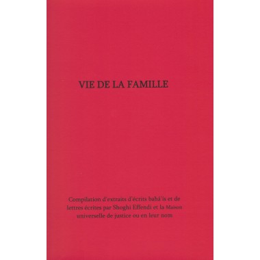 Vie de la famille