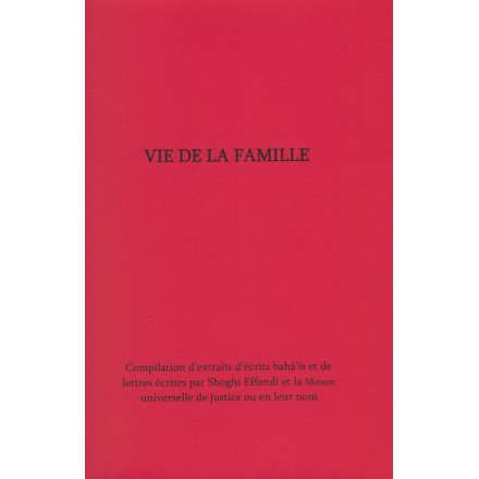 Vie de la famille