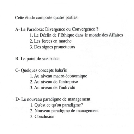 STARCHER George Vers un nouveau paradigme du management